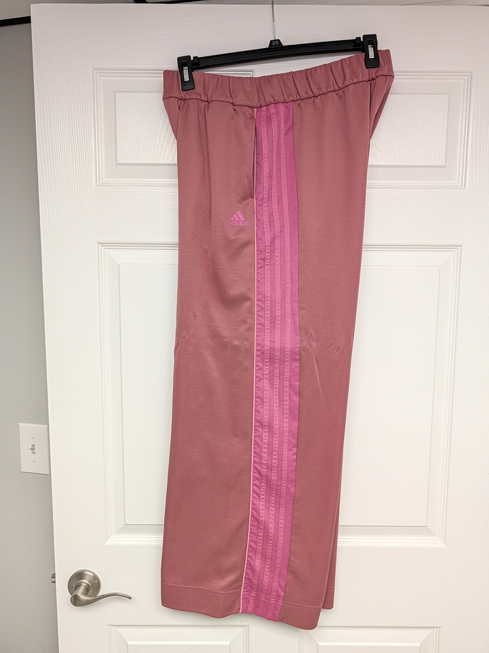 adidas Women's Pink Wide-Leg Pants XL - Picture 7 of 7